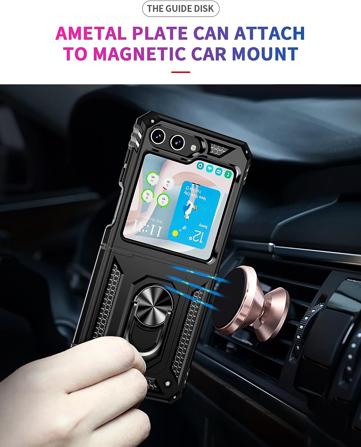 Coque hybride Ring pour Samsung Galaxy Z Flip 6 5G Coque hybride Ring pour Samsung Galaxy Z Flip 6 5G
